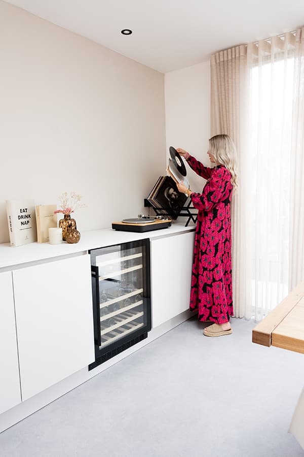 Wijnklimaatkast in de keuken