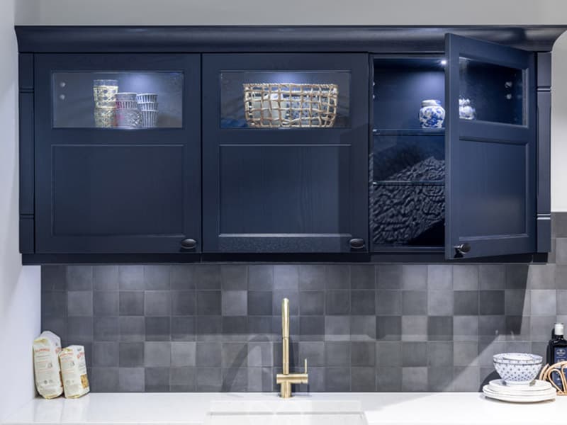 Blauwe keuken