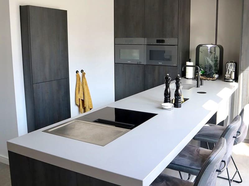 Eiland keuken met bar