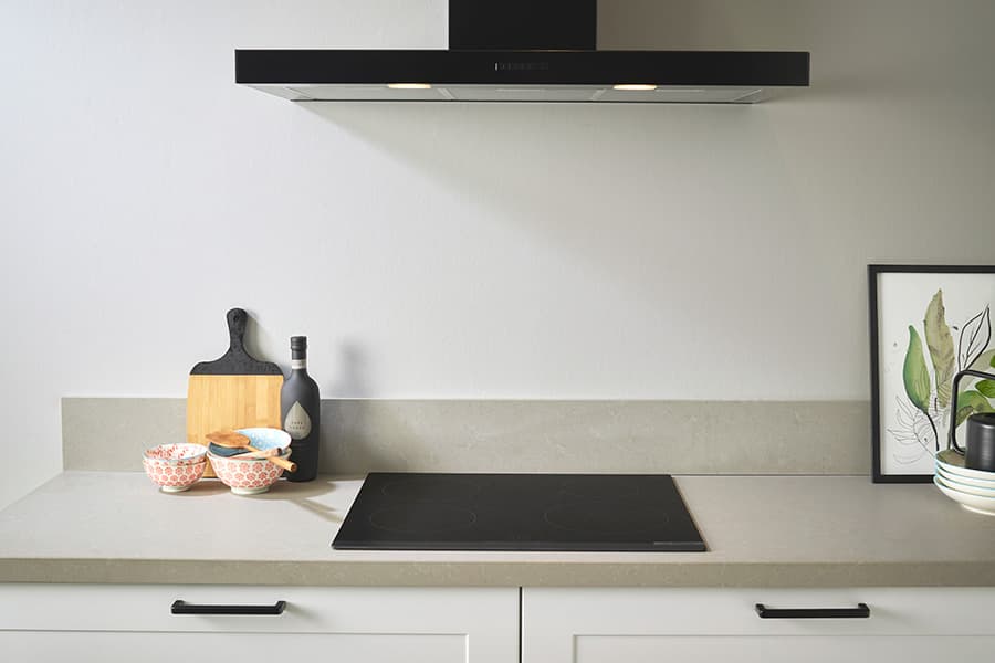 Kookplaat met afzuigkap