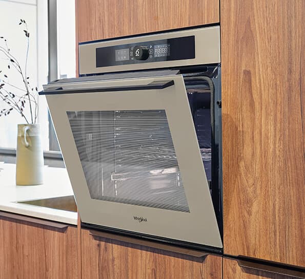 Beige Whirlpool oven