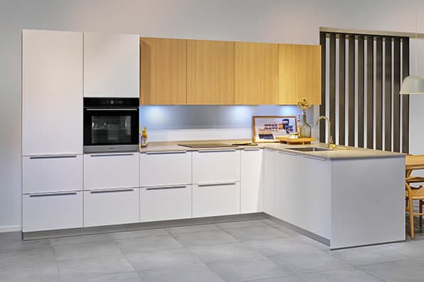 Gemixte fronten in keuken