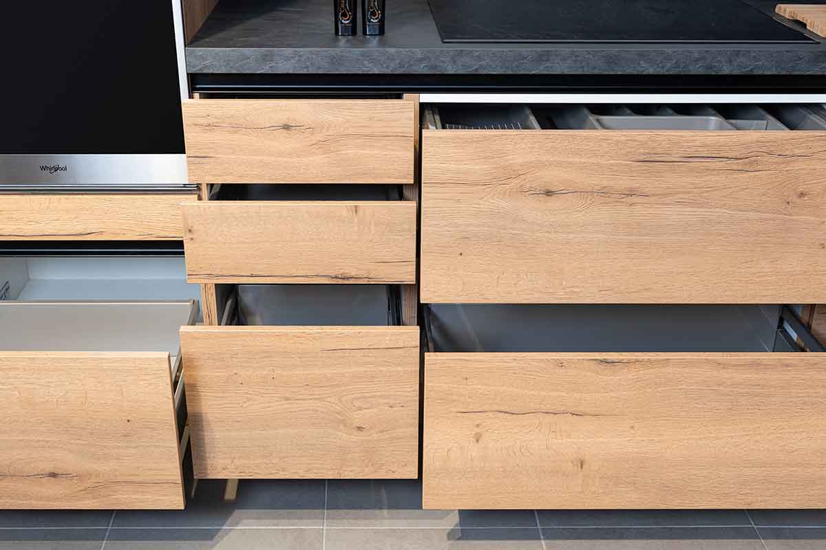 Verschillende soorten keukenlades