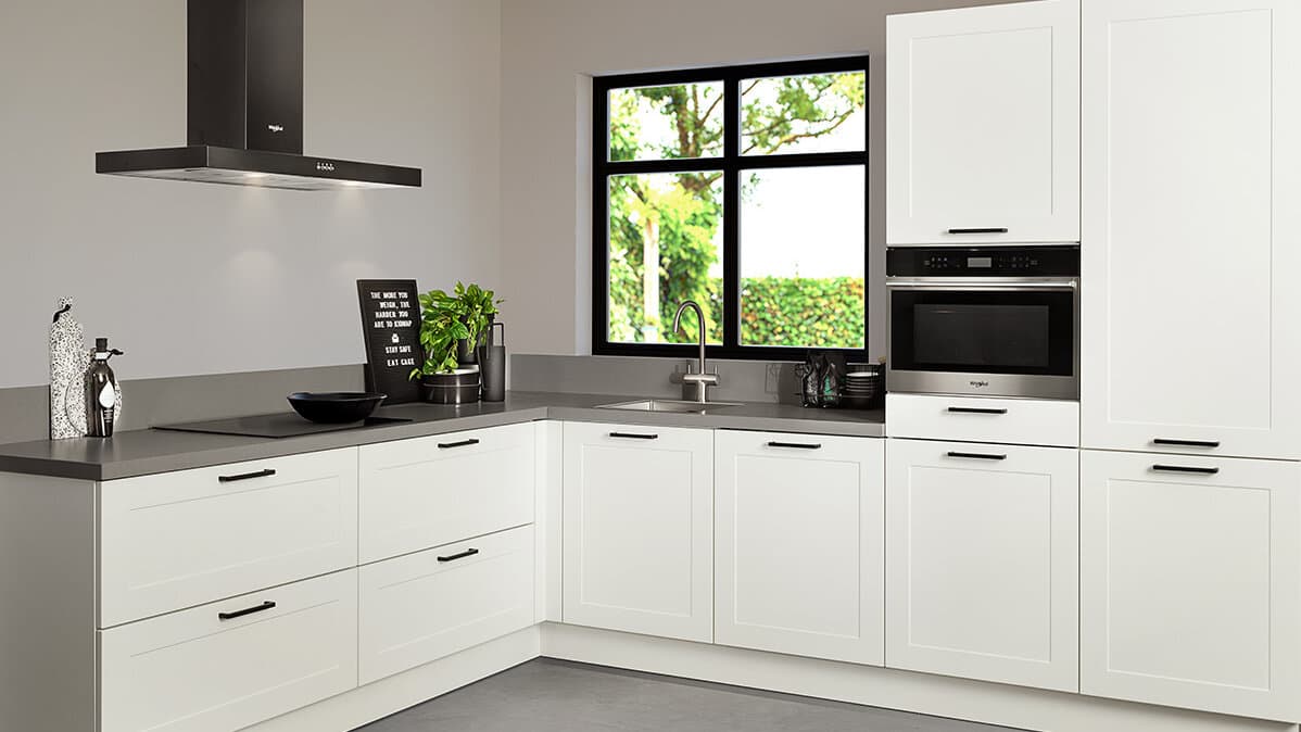 Witte hoekkeuken inspiratie