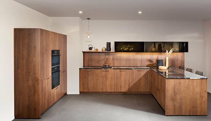 Luxe keuken met schiereiland