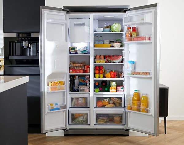 Side-by-side koelkast