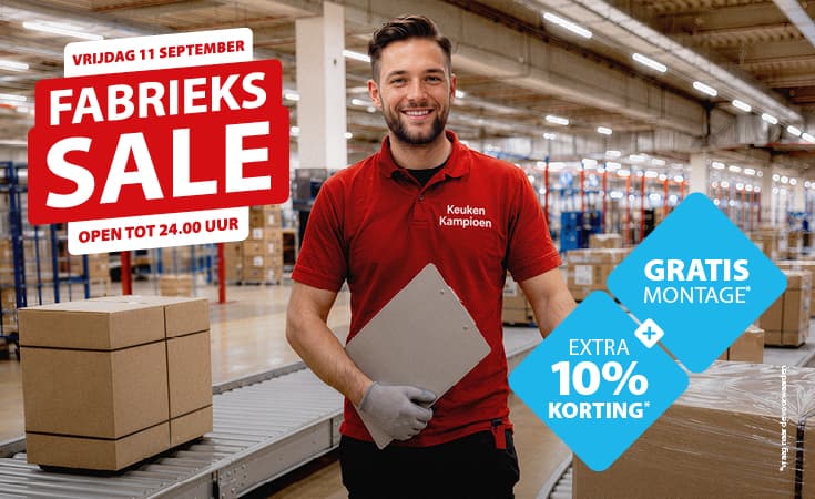 Actiebanner over Fabriessale